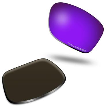 Imagem de SOLODAD Lentes de reposição para óculos de sol Oakley Turbine OO9263 Polarized-Starry Purple, Roxo estrelado - polarizado