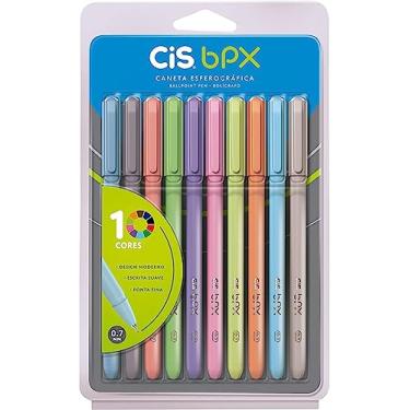 Imagem de Caneta Esferográfica, Cis, BPX, 0,7mm, Estojo Com 10 Cores