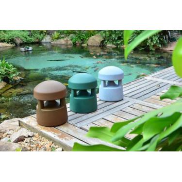 Imagem de Caixa De Som Para Jardim 160w Bluetooth - MS Áudio, Cinza
