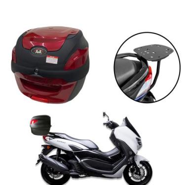 Imagem de Baú 41 litros Awa Proos com Bagageiro para NMAX 160 2021-2023, Vinho