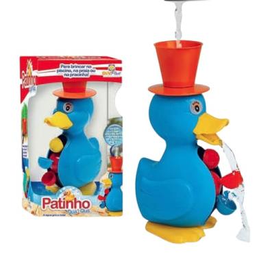 Imagem de Diviplast Patinho Quá Quá Interativo Infantil Amarelo Brinquedo Educativo Piscina Praia Jardim Praça Banheira 4 meses+ CERTIFICADO INMETRO
