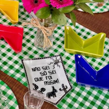 Imagem de Trilho Caminho de Mesa Xadrez Estampado Festa Junina - Millenia Decor,