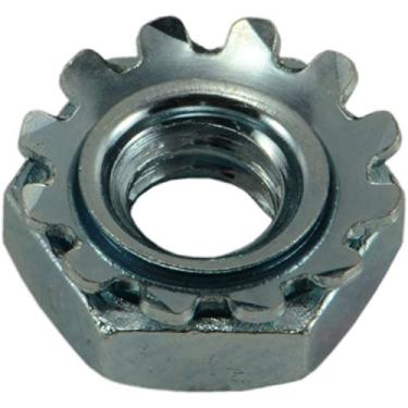 Imagem de Hard-to-Find Fastener 014973268411 Porcas de bloqueio Kep giratório grátis, 10-24, peça-20