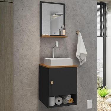 Imagem de Gabinete Banheiro Lima Cuba Tulipa Bco Torneira DL08 Val ABS - Loja Do