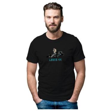 Imagem de Camiseta Lewis Hamilton Bicampeão Formula 1 - NovoManto, Preto, EGG