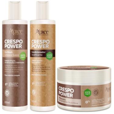 Imagem de Kit Apse Crespo Power Co Wash + Condicionador + Mascara Umectante Nutr