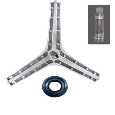 Imagem de Kit Eixo Tripé Lava e Seca compatível Samsung DC97-14370E/H + retentor