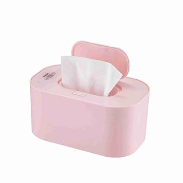Imagem de Lenços Umedecidos Aquecedor Inteligente para Bebês, Caixa de Aquecimento Superior Com Controle de Temperatura, Conexão USB para Casa e Viagens (PINK)