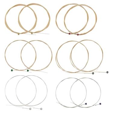 Imagem de SG Store 2 conjuntos de cordas para guitarra acústica EJ16 Fósforo Bronze Wound Cordas de guitarra Custom Light Gauge 12-53 para violão de 6 cordas