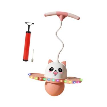 Imagem de kowaku Bola de Pogo em Forma de Panda com Alça Pogo Stick Jump com Luz Colorida Adultos Pogo Bola Quicando Brinquedo Pogo Jump para Playground, Rosa
