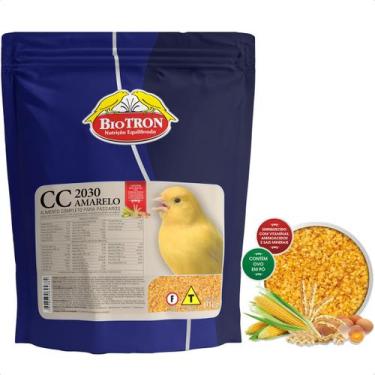 Imagem de Farinhada Cc 2030 Amarela 1kg Biotron Alimento Para Aves e Pássaros