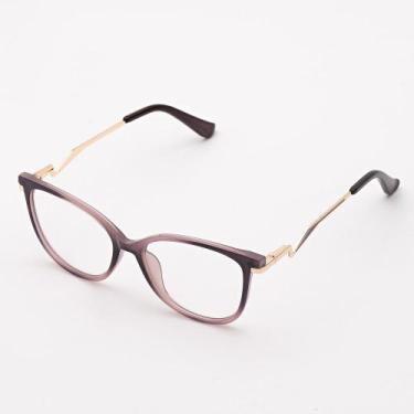 Imagem de Armação Óculos de Grau Feminina Gatinho Liz- Óculos Sunrise, Lilás