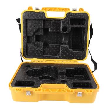 Imagem de Instrumento de Levantamento Caso de Transportar Estojo de Armazenamento Versátil Amarelo para o Nível de Teodolito e Conjunto de Prisma, Fácil de Transportar Design de Bloqueio