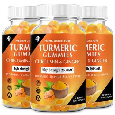 Imagem de Suplemento CHANUBITO com Cúrcuma e Curcumina - Pacote com 3 Gomas