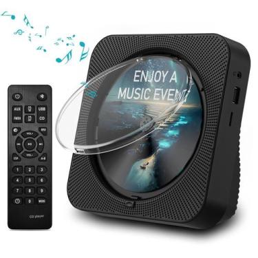 Imagem de Leitor de CD Portátil MICOCIOUS com Bluetooth, Alto-Falantes e Control