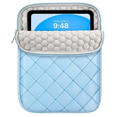 Imagem de Dadanism Capa protetora acolchoada para tablet de 9 a 11 polegadas para iPad 10.9 Gen 10.9, iPad 27.9 cm, iPad 10.2, iPad Air, iPad Pro, Galaxy Tab A9+ 27.9 cm/S9 FE, azul