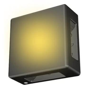 Imagem de Luminária Arandela LED Preta ou Branca 4 Focos IP65 6w Luz Amarela 3000K