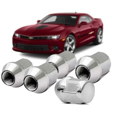 Imagem de Jogo 5 Porca De Roda Cromada G2 Jahu Camaro 2008 A 2011 Kit1421