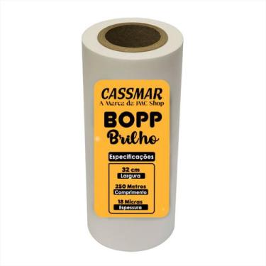Imagem de Bopp Brilho para Laminação A3 Bobina 32cmx250m Cassmar 01 un