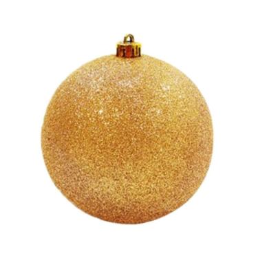 Imagem de Bola De Natal Glitter Ouro Grande - 20cm