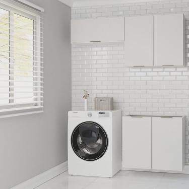 Imagem de Lavanderia Modulada 3 Peças sem Tampo sem Rodapé Ipanema Cabecasa Madeiramadeira Branco