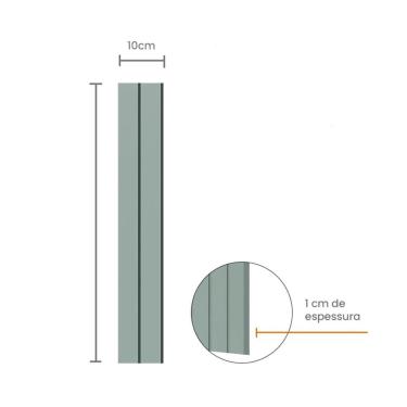 Imagem de Painel Ripado Eva Laminado Autocolante 10Cm Play P Verde 10M