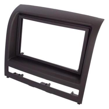 Imagem de Moldura de Rádio Fiat Palio Strada Palio Weekend 09 10 11 Preta 1 din/