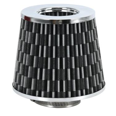 Imagem de PTNHZ Universal Fibra de Carbono 6.3 cm 63mm Alto Fluxo Cone Entrada de Ar Frio Filtro de Ar Entrada de Energia Sistema de Entrada de Ar Purificador de Ar