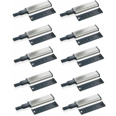 Imagem de 10 Pulsador Tip-on Fecho Toque Magnético Metálico Porta Gaveta Móveis 