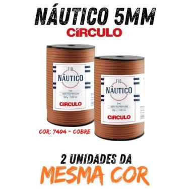Imagem de FIO NÁUTICO 5MM circulo 500g KIT C 02 UN, 7404 - COBRE