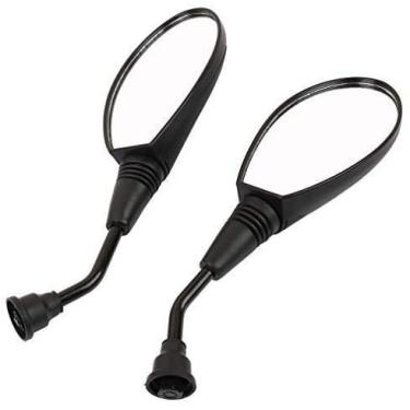 Imagem de necaces GY6 Espelho retrovisor com suporte de guidão para motocicleta, scooter, bicicleta, bicicleta, motoqueiro, coolster, snowmobile ATV