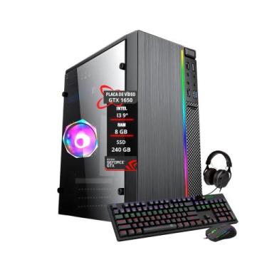 Imagem de Pc Gamer Intel Core I3 9 Memória Ram 8Gb Ssd 240Gb Gtx 1650 - Tech Fus