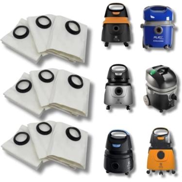 Imagem de Kit 9 Sacos Aspirador de Pó Descartável Para Modelos Electrolux Flex1400 A10 A13 Awd01 Aqp20 Acqua Power Gt2000 Gt3000
