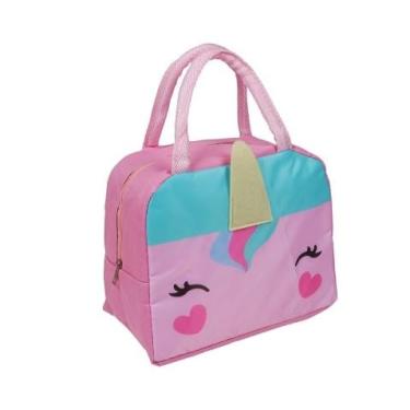 Imagem de Bolsa Termica Lancheira Infantil Escolar C/alças Impermeavel - Azul - Urso