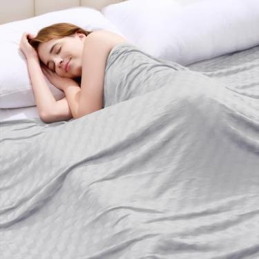 Imagem de Topcee Cobertor refrescante, cobertores refrescantes de verão para pessoas com sono quente, Arc-Chill Q-Max>0,5 fibra fria, certificado Oeko-TEX, 100% certificado, macio, respirável, manta de cama de