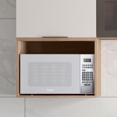 Imagem de Suporte Micro-ondas Forno 58cm Aéreo Grace Carvalho Oak Z44 - Mpozenato