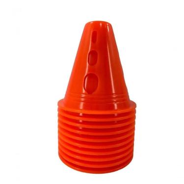 Imagem de Cones Para Slalom Go Roller Patins Freestyle 10 Unidades Laranja