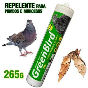Imagem de Gel Repelente Pombo Morcegos Insetos Bisnaga 265gr Greenbird Colly
