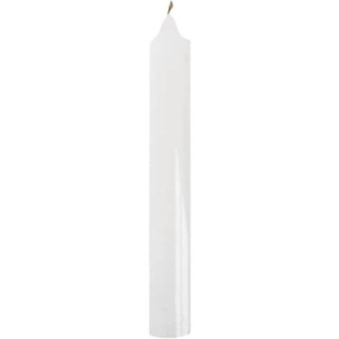 Imagem de Vela para Aniversário Lisa, Festcolor, Branca, 10 unidades