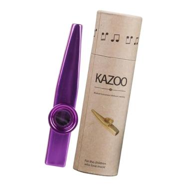 Imagem de Esquirla Flauta Kazoo Flauta de Boca Acompanhamento de Ukulele Portátil Profissional com Caixa de Armazenamento Lembrancinhas de Festa Brinquedo Adultos, Roxo