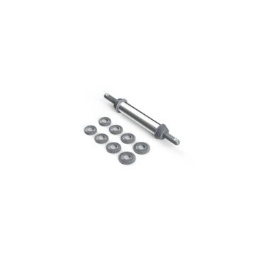 Imagem de Rolo De Massa Profissional 28cm Cromado Com Reguladores AND