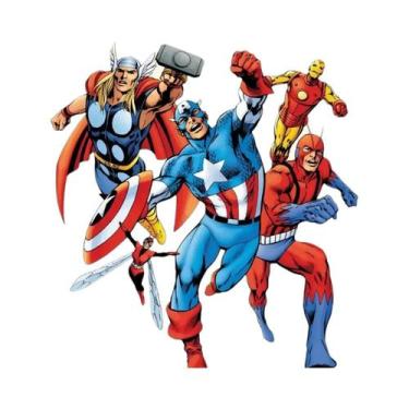 Imagem de Pintura Em Tela Da Liga Dos Super-Heróis Marvel, Homem De Ferro, Deadp