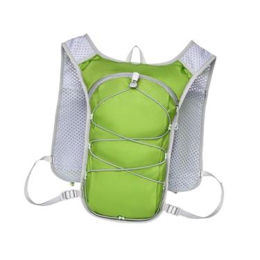 Imagem de harayaa Colete de hidratação Mochila Colete de hidratação Pacote de corrida Ciclismo Pacote de peito para caminhadas, Verde
