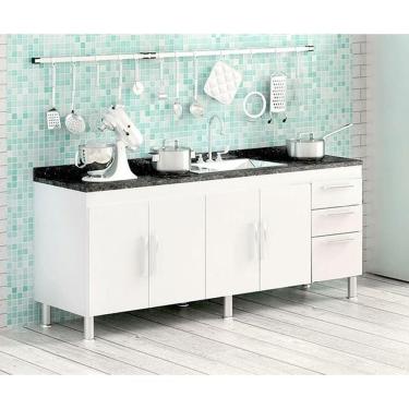 Imagem de Gabinete para Pia 1.80 Branco - Quarta Divisão