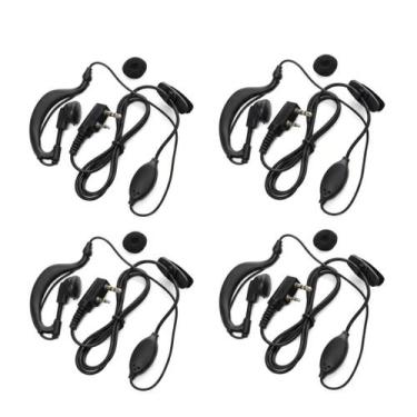 Imagem de Fone de Ouvido PTT para Rádio Comunicador com Microfone para HT Baofen