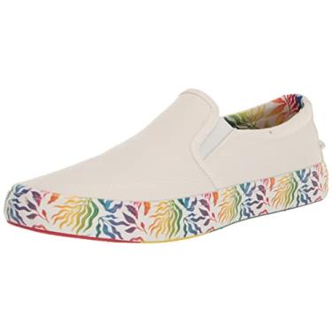 Imagem de Sperry Striper II Tênis masculino sem cadarço, Branco multi, 11