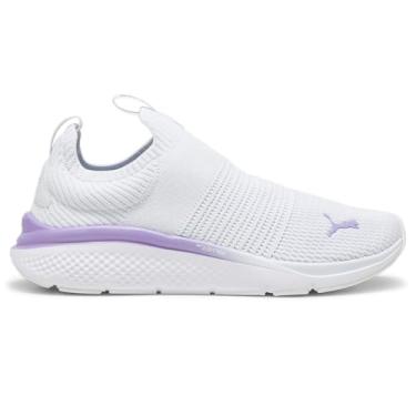 Imagem de PUMA Tênis feminino Softride Pro Echo slip-on Nm, Névoa prateada/alerta de lavanda/branco PUMA, 35