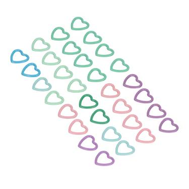 Imagem de Acouto 40 PCS Marcadores de Ponto Em Forma de Coração - Projetos de Anéis de Ponto de tricô e crochê de Metal, Acompanhamento Perfeito de Laços e Padrões de tricô - Tricotadores e Crochês de