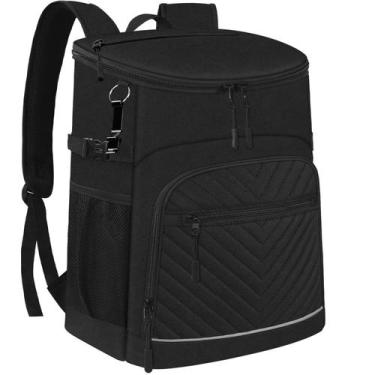 Imagem de Mochila Cooler Capolo, impermeável, impermeável, 45 latas, preta