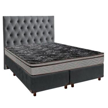 Imagem de Kit Cama Box + Cabeceira + Colchão Casal D28 - Conforto - Paropas